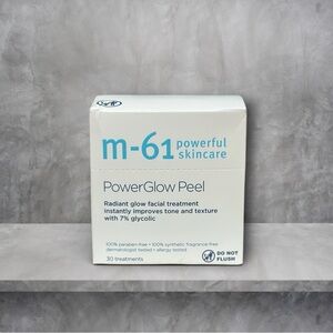 m-61 Powerful Skincare PowerGlow Peel- glycolic, salicylic, 1 minute treatment